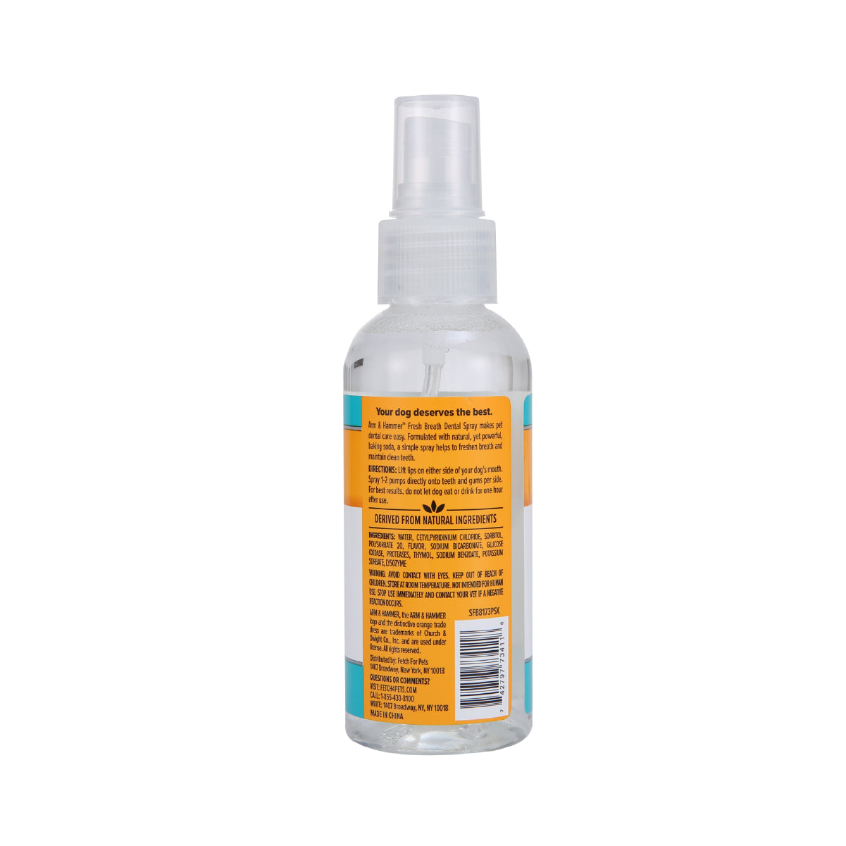 Spray Dental para Perro Arm & Hammer, Elimina el Sarro y Mal Aliento, Sabor Menta 1 pza.