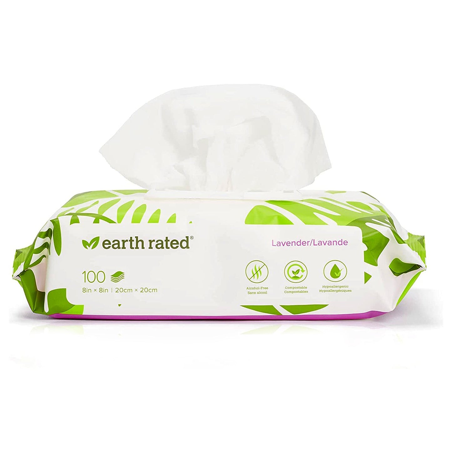 Toallitas Húmedas para Perros, Hipoalergénicas, Aroma Lavanda - 100 pzs