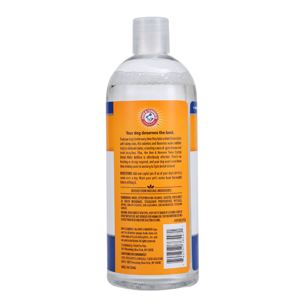 Enjuague Dental para Perro Arm & Hammer, Elimina Sarro y Mal Aliento, 473 ml. - tienddy.com