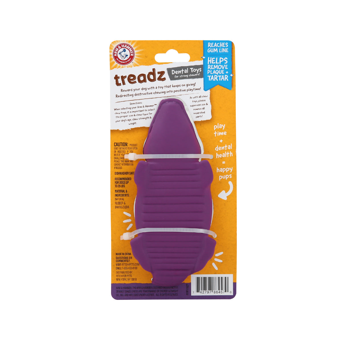 Juguete para Perro Arm & Hammer, Limpia Dientes y Reduce Sarro, Ultra resistente - Mini Cocodrilo - tienddy.com