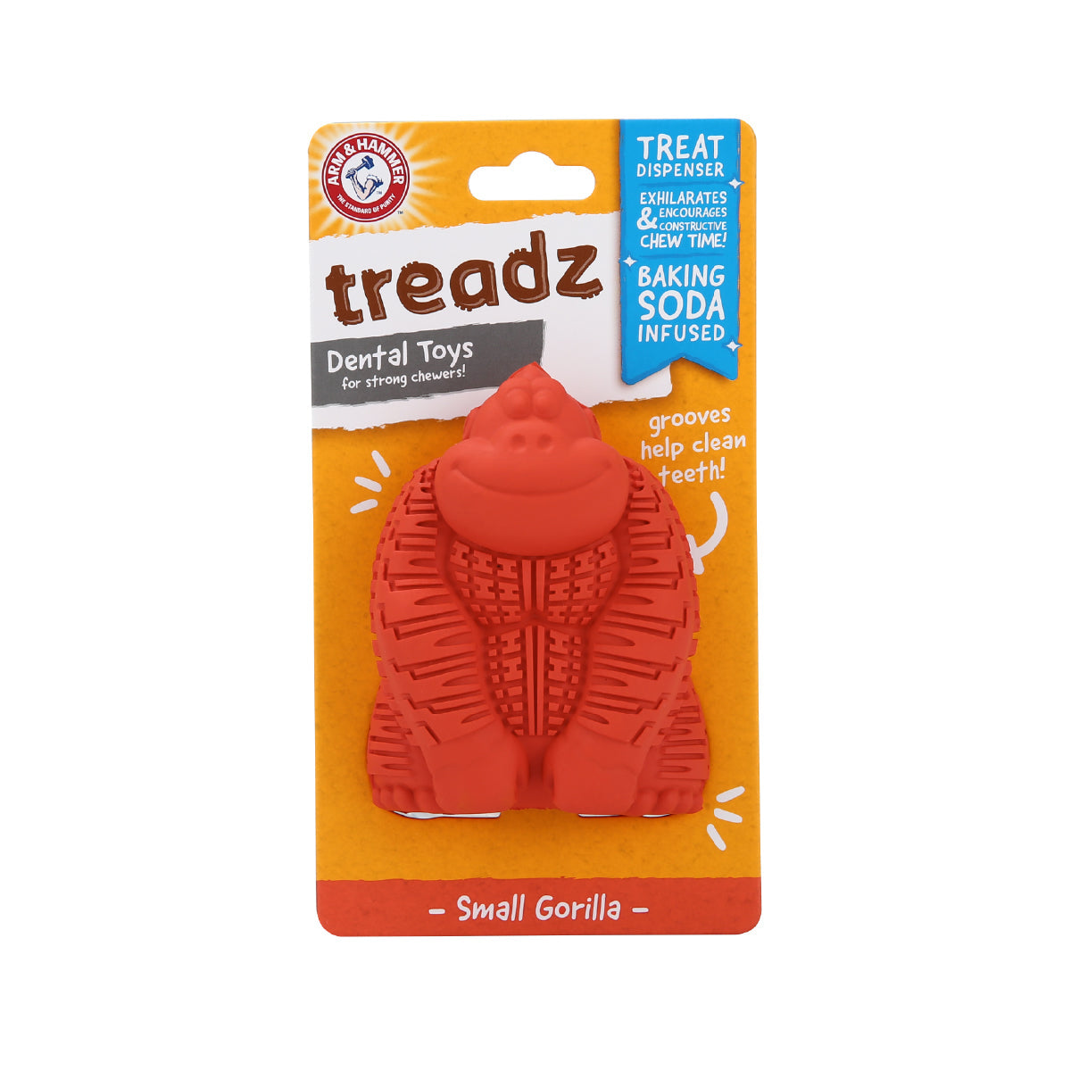 Juguete para Perro Arm & Hammer, Limpia Dientes y Reduce Sarro, Ultra resistente - Mini Gorilla - tienddy.com