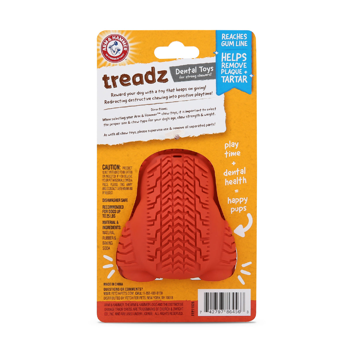 Juguete para Perro Arm & Hammer, Limpia Dientes y Reduce Sarro, Ultra resistente - Mini Gorilla - tienddy.com