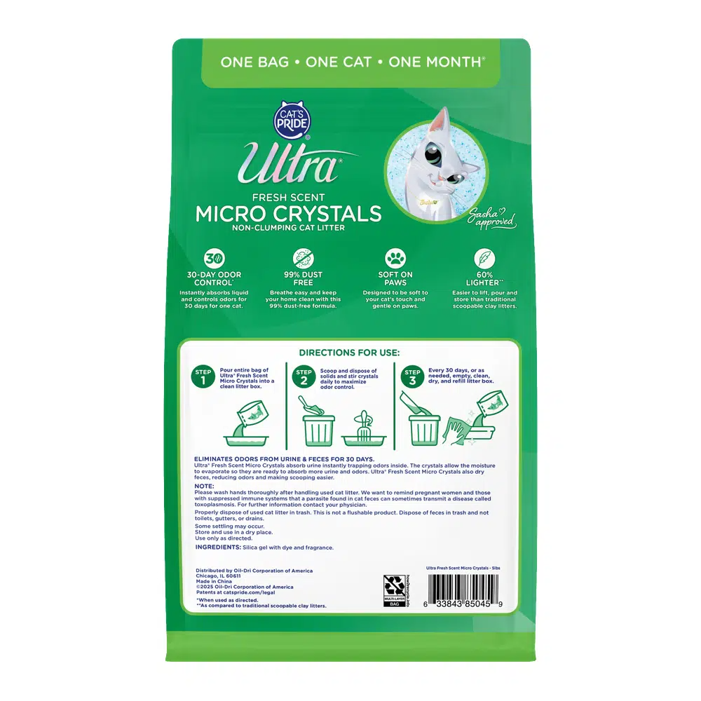 Arena de Cristales para Gatos Cat's Pride Ultra Fresh Micro Crystals 3