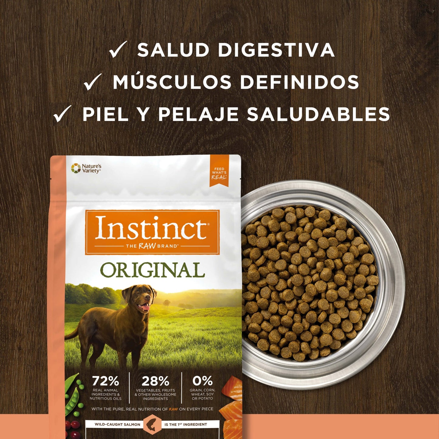 Instinct Salmón Para Perros - 9 Kg.