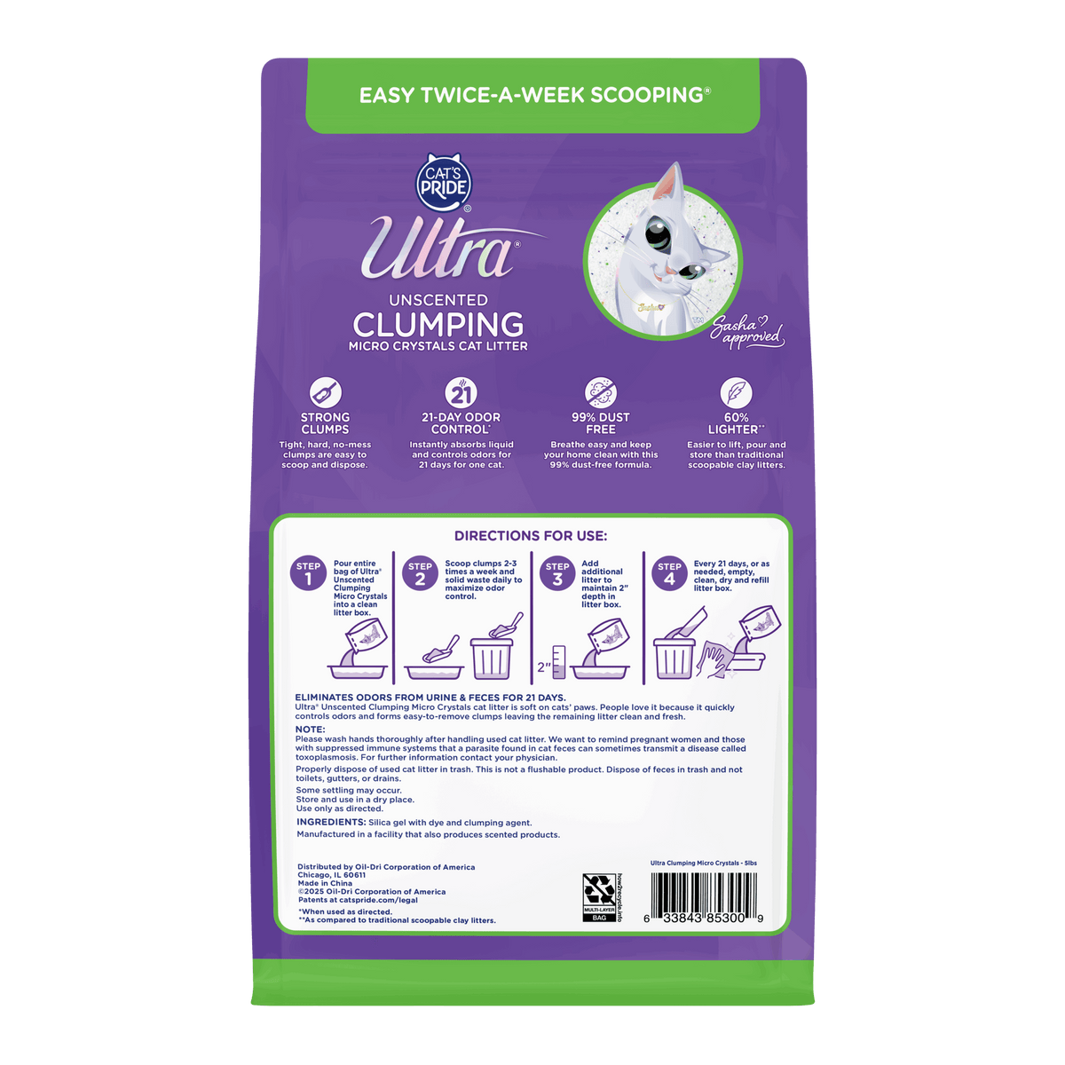 Arena de Cristales para Gatos Cat's Pride Ultra Clumping Crystals 3