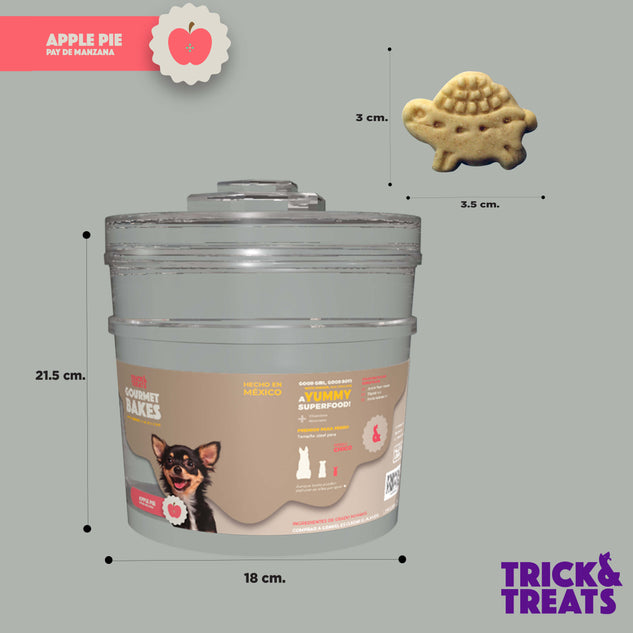 Galleta Gourmet Para Perros Stay! Pay de Manzana, 1 Kg.