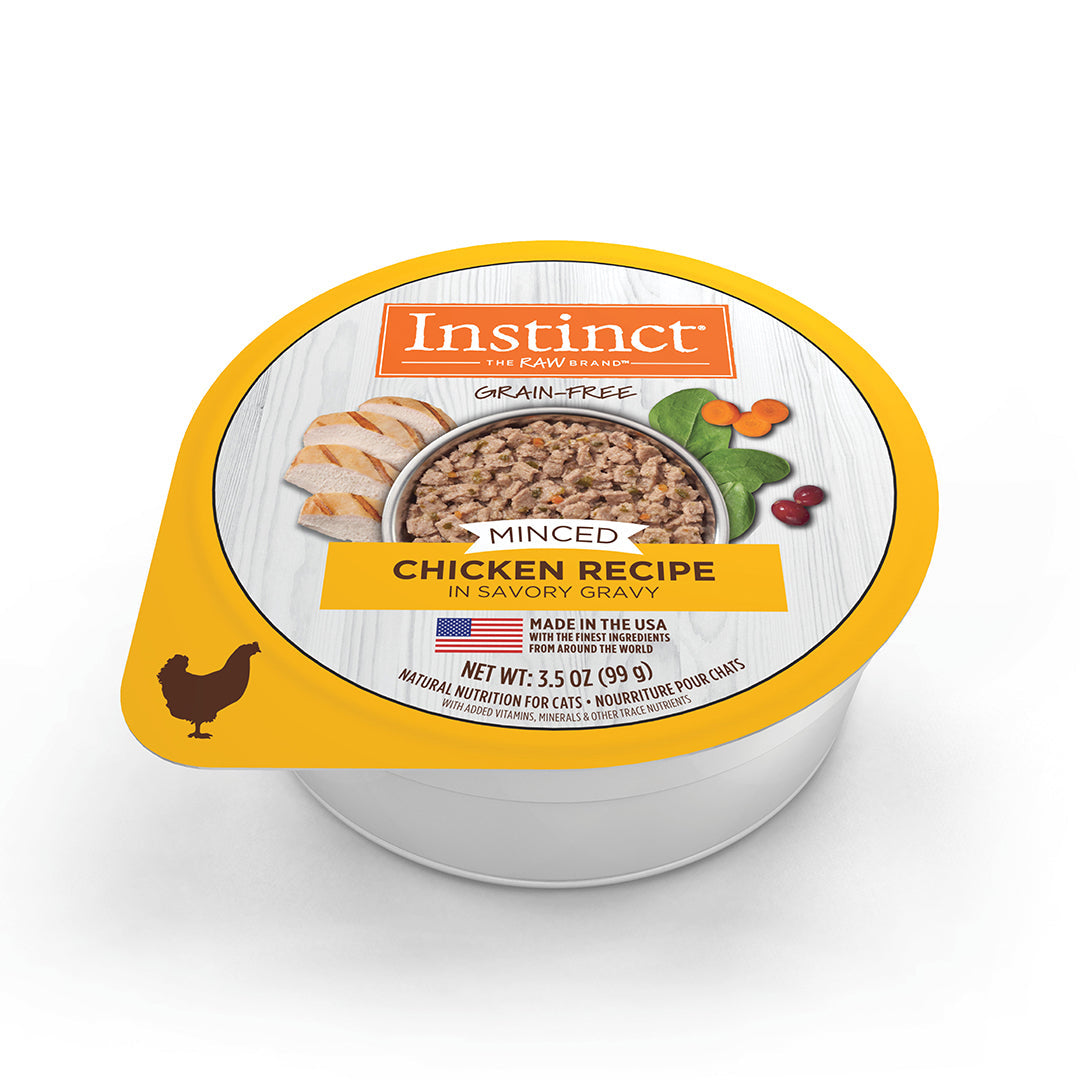 Alimento Instinct Original Minced Cups Para Gato, Sabor Pollo. 99 g