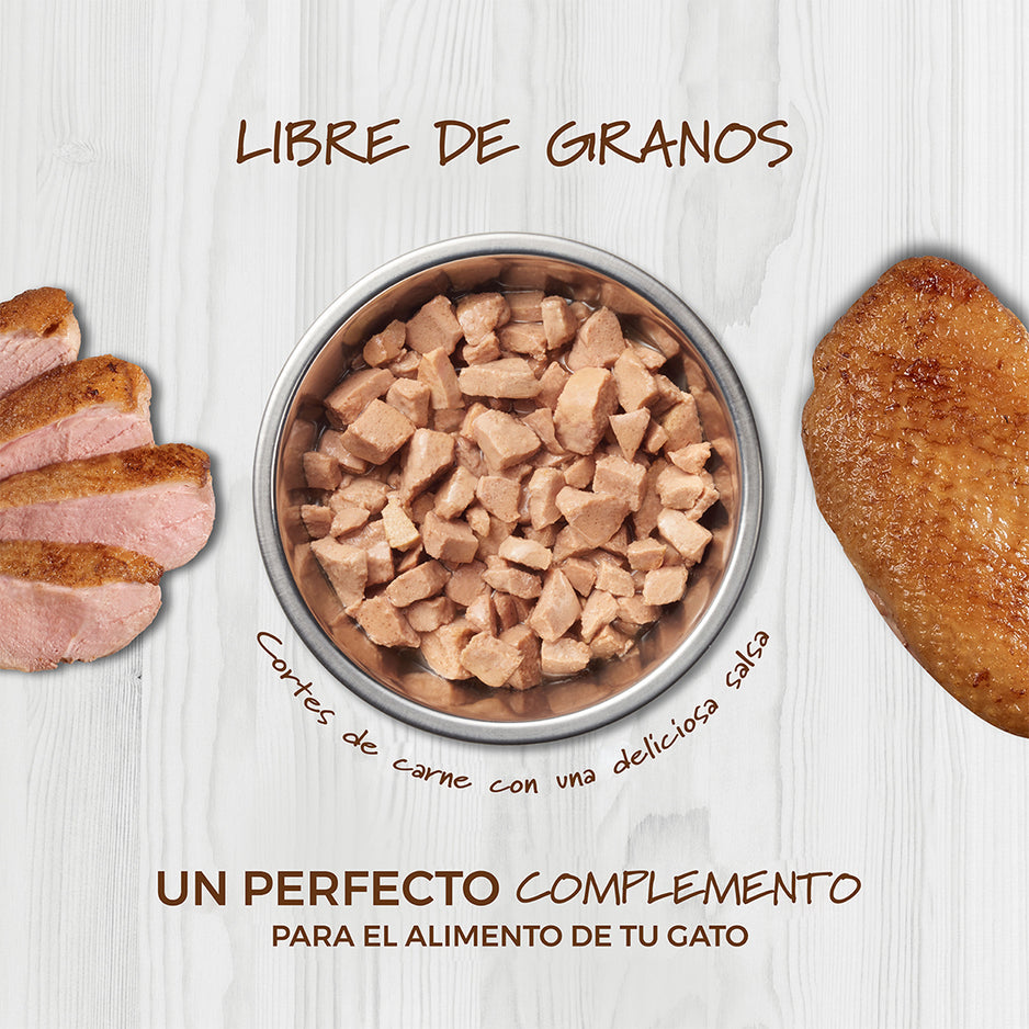 Alimento Húmedo Healthy Cravings Instinct Para Gato, Sobre Sabor Pato. 85 g