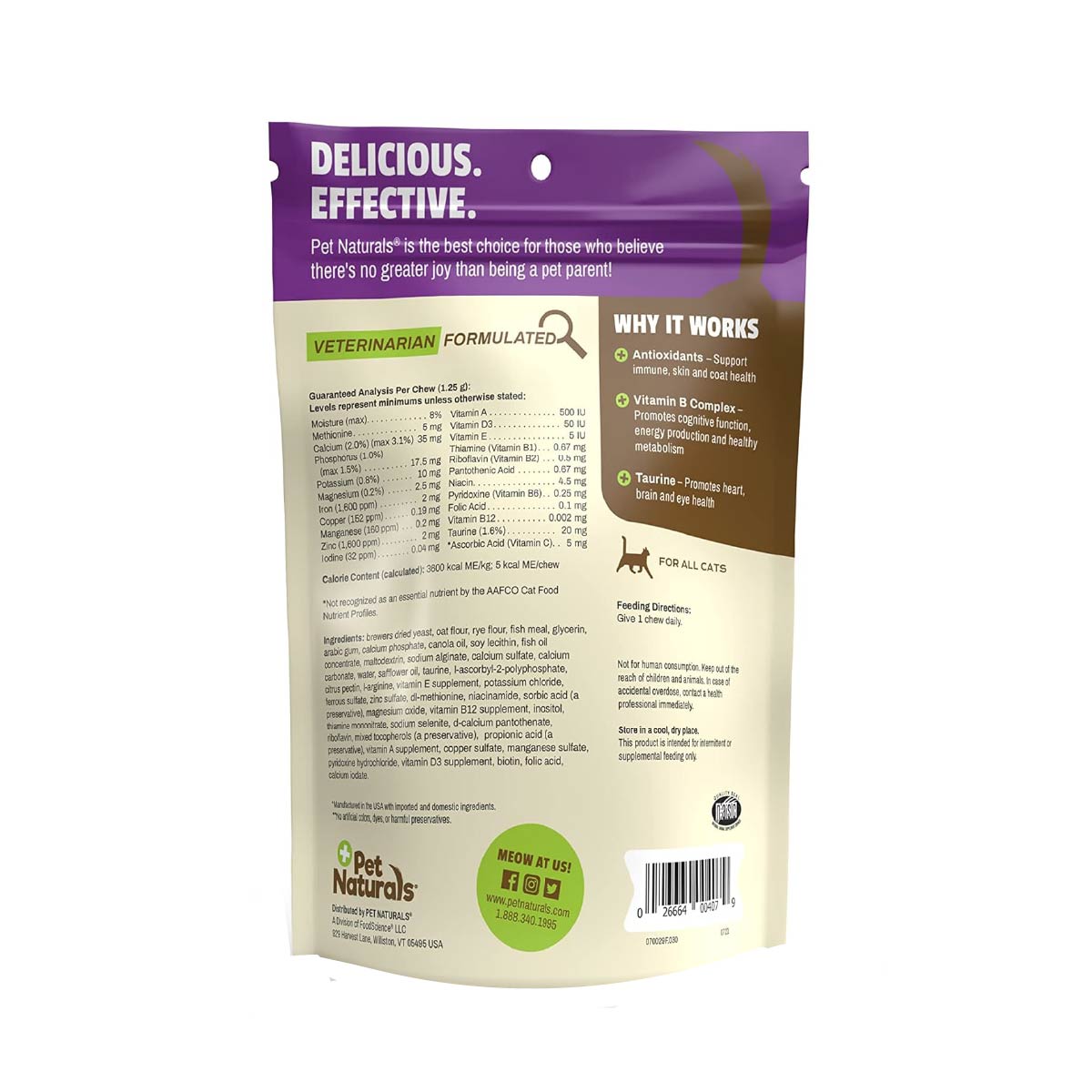Suplemento Pet Naturals Multivitamínico Diario para Gatos 2