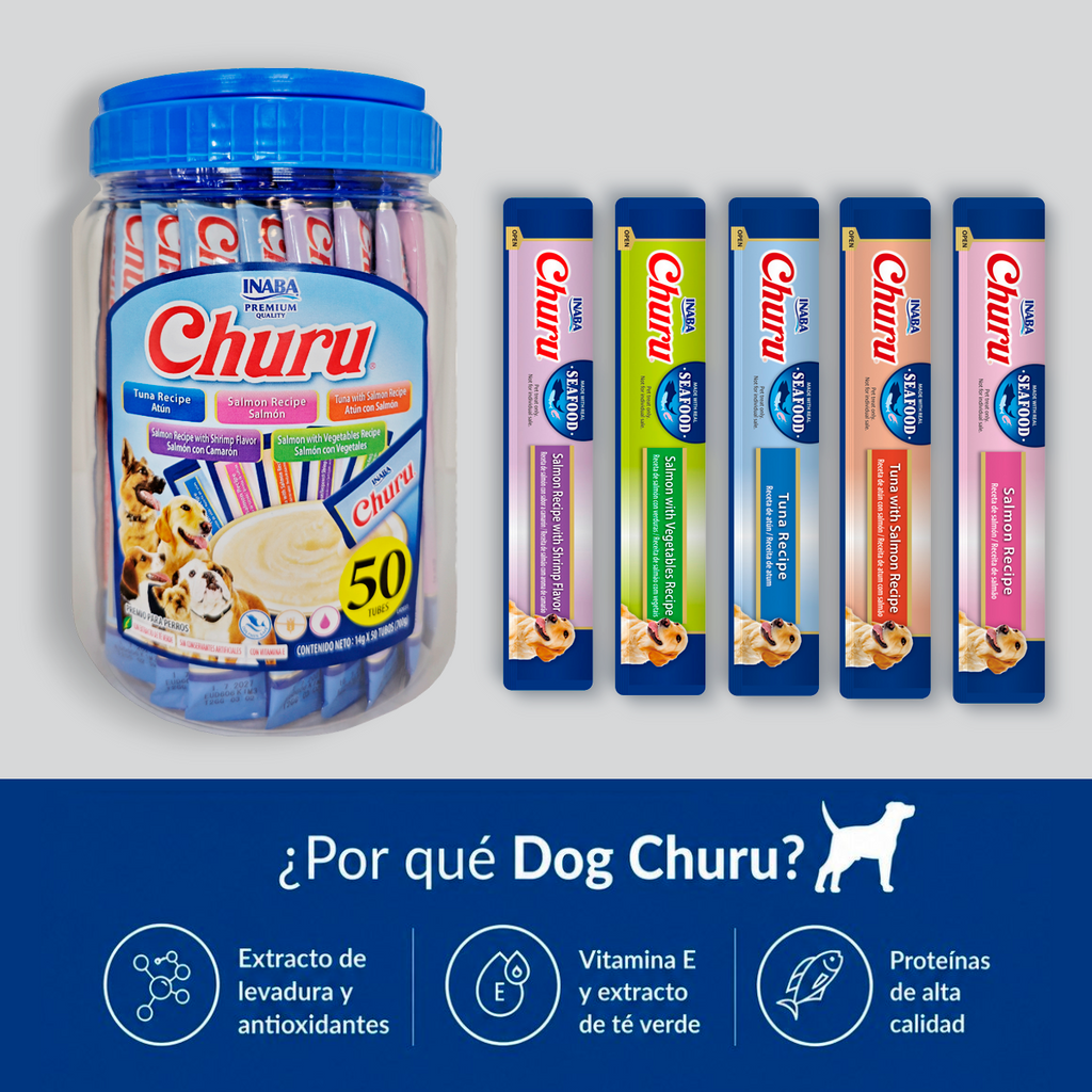 Snack Cremoso para Perros Inaba Churu Mix de Sabores 2