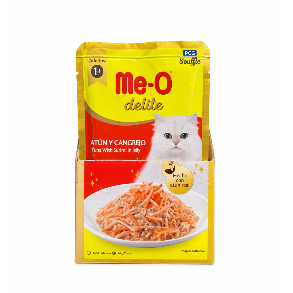Alimento Húmedo para Gatos Me-O Delite Atún y Cangrejo 3
