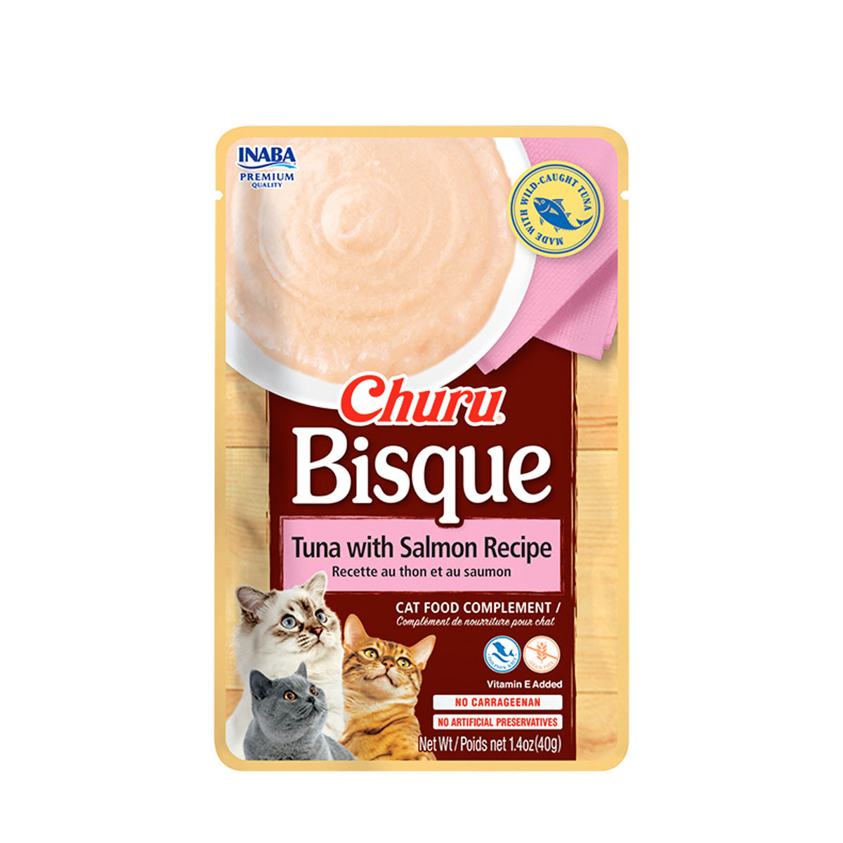 Caldo para Gatos Inaba Churu Bisque Atún y Salmón