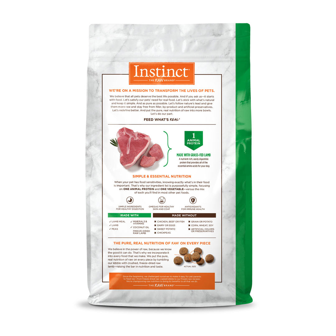 Instinct LID Cordero Para Perros - 9 Kg.