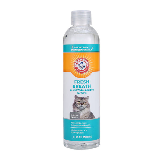 Enjuague Dental para Gato Arm & Hammer, Elimina Sarro y Mal Aliento, 237 ml.