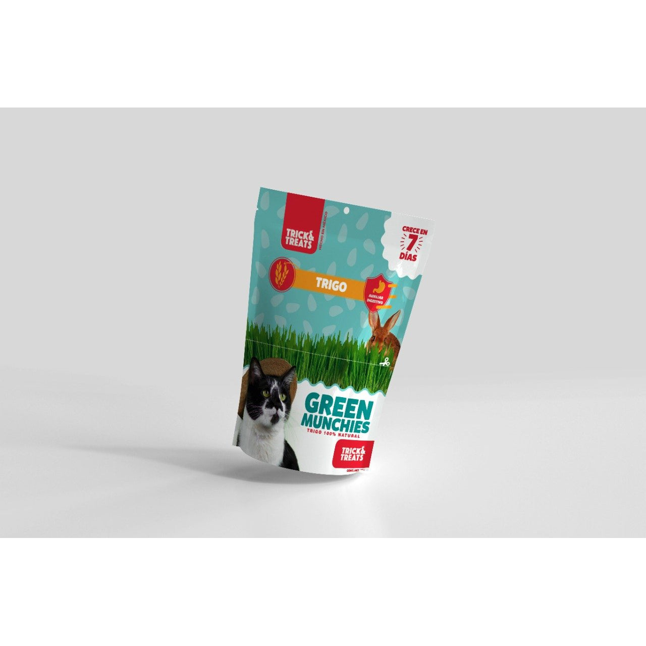 Green Munchies Trigo, Pasto Para Gato, 50g.