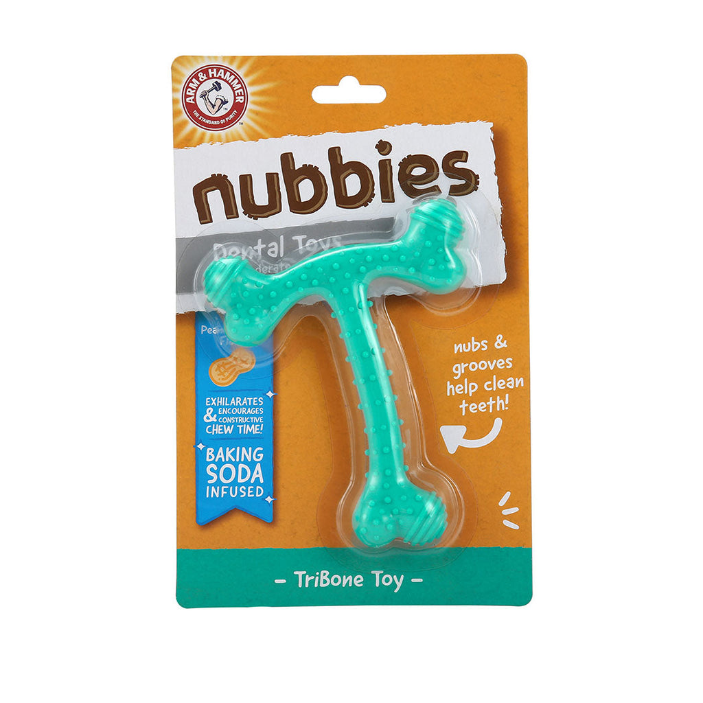 Juguete para Perro Arm & Hammer, Limpia Dientes, Sabor Mantequilla de Maní - T-Bone - tienddy.com