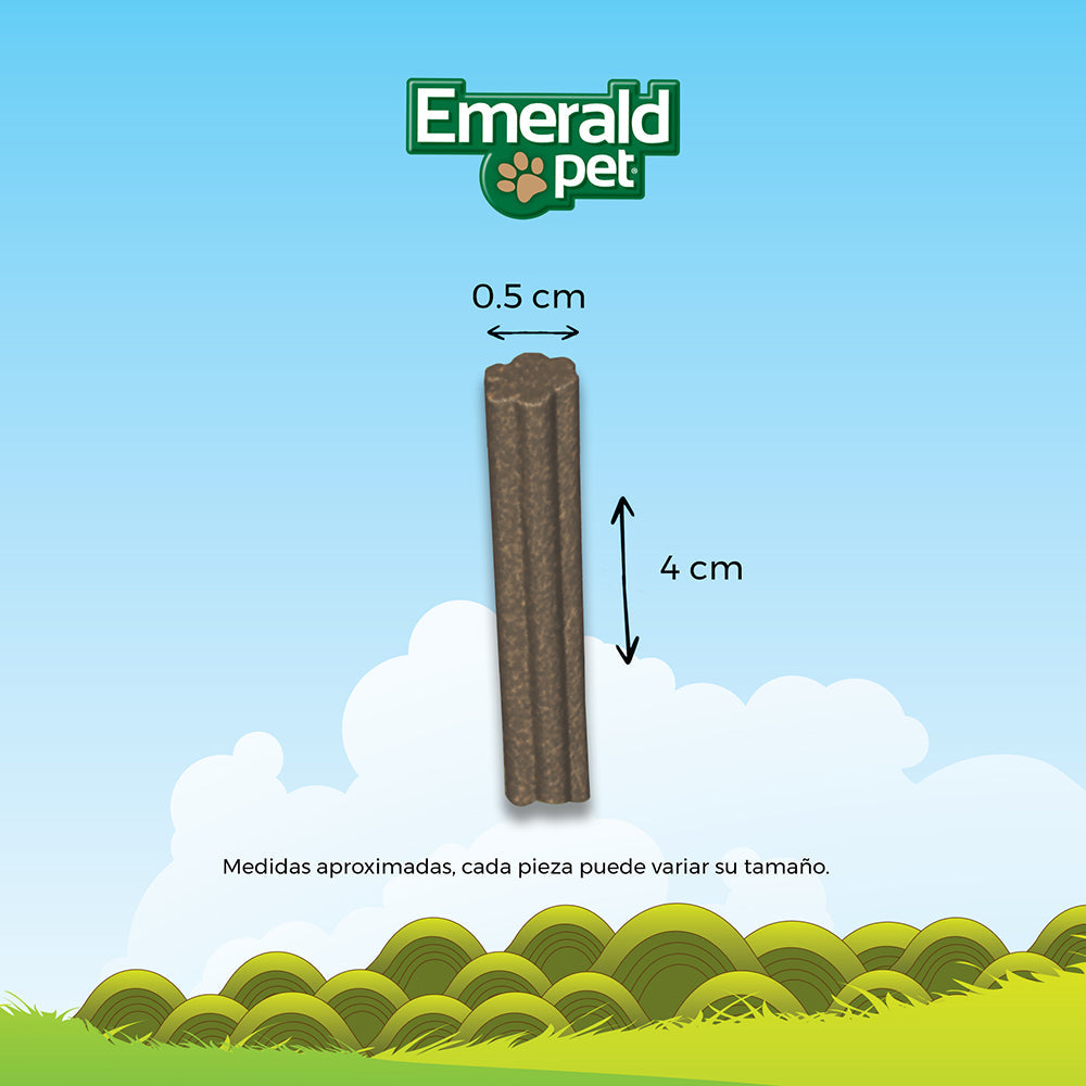 Premios Para Gatos Dental Stixx, Emerald Pet, Sabor Catnip y Calabaza, 102 g. - tienddy.com