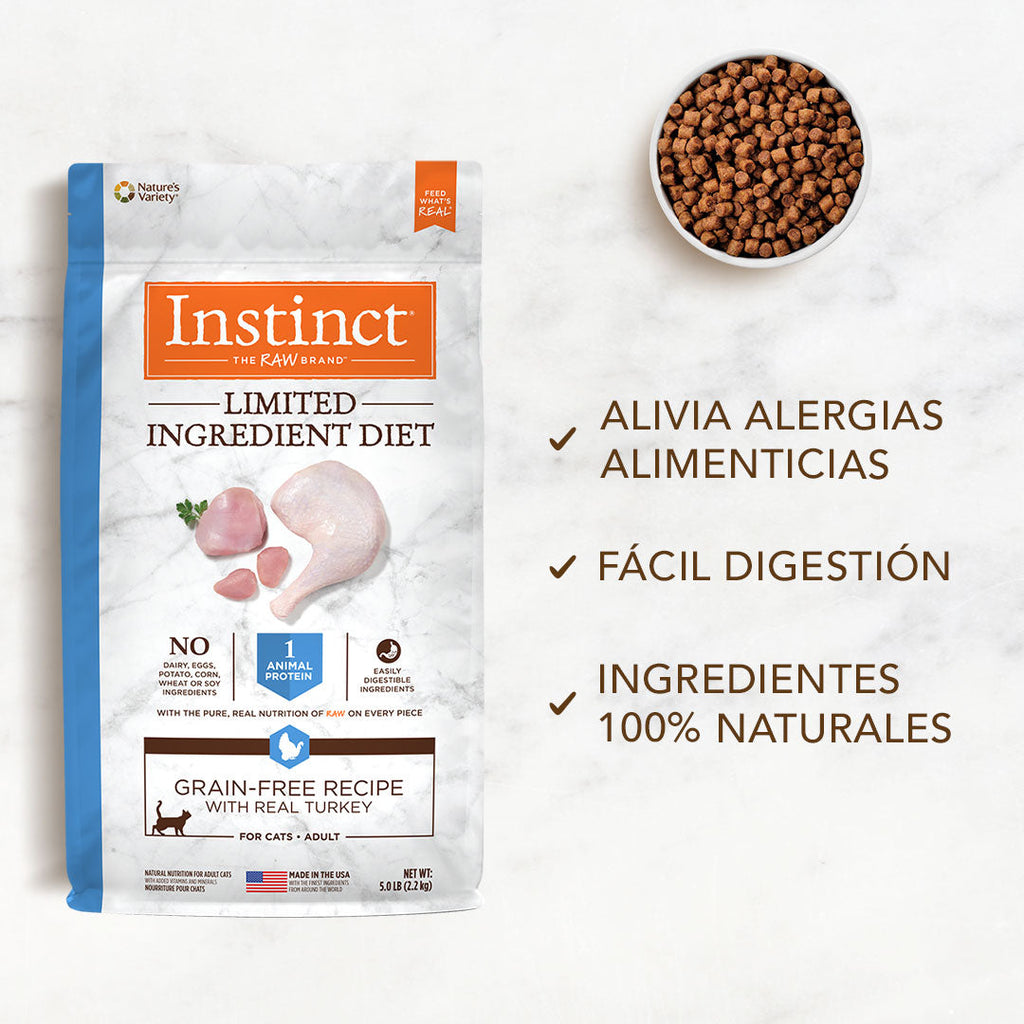 Instinct LID Pavo Para Gatos - 2.2 Kg. - tienddy.com