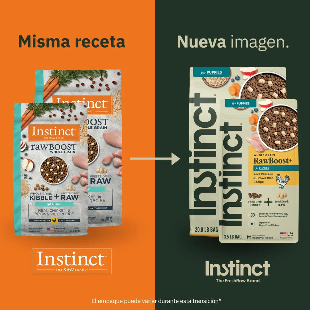 Instinct Raw Boost Pollo con Granos Enteros para Cachorros 2