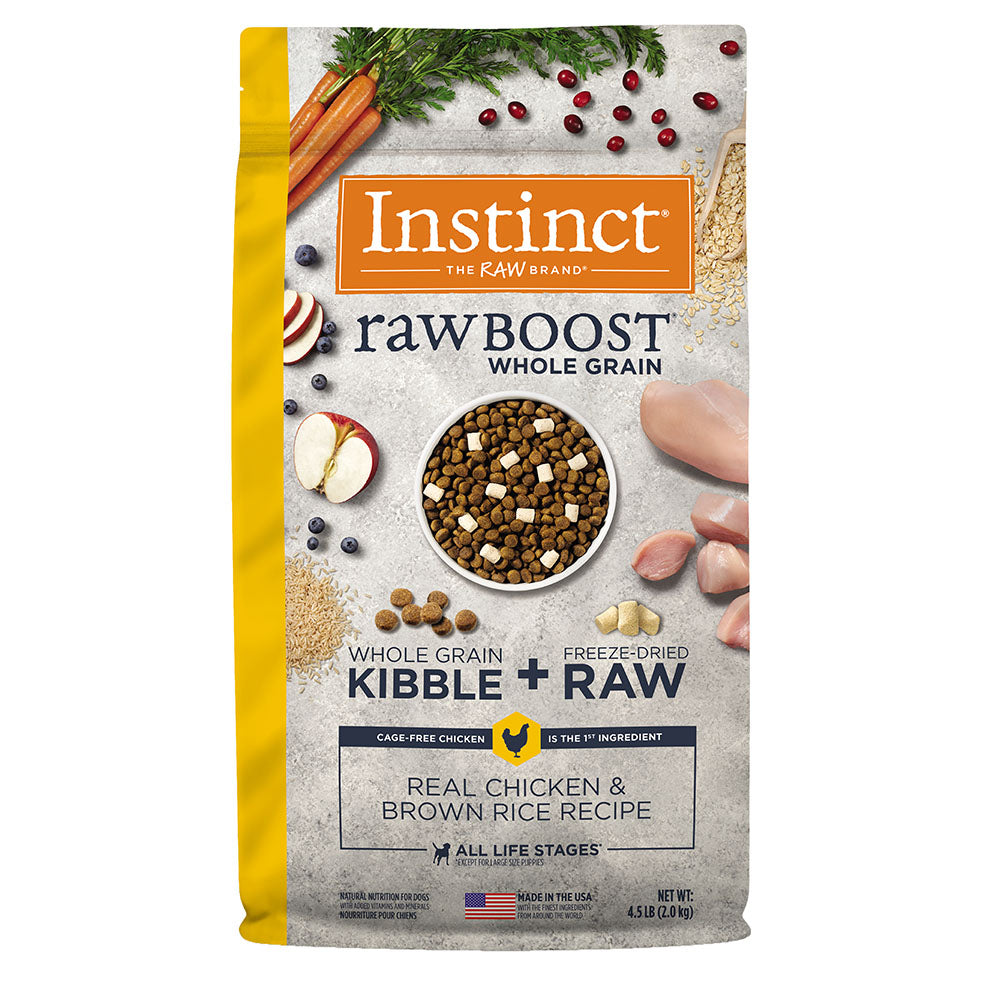 Instinct Raw Boost para Perros de Pollo con Granos y Arroz Integral -  2 Kg. - tienddy.com