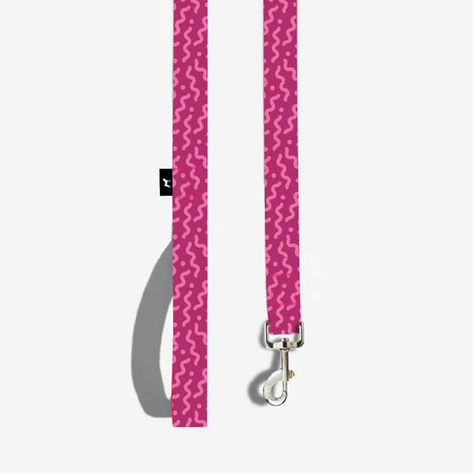 Correa Para Perro Con Cintilla y Costuras Reforzadas En Ambos Extremos. 120 cm. - Fucsia - tienddy.com