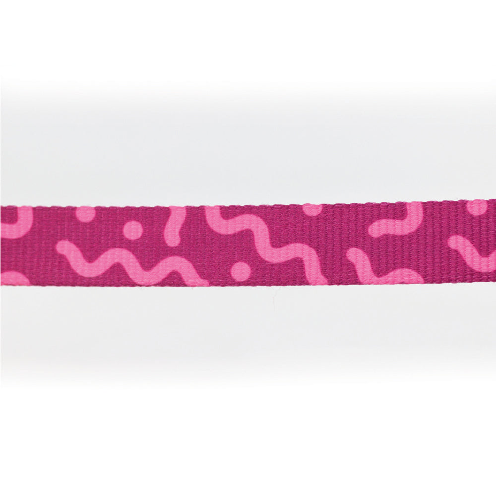 Correa Para Perro Con Cintilla y Costuras Reforzadas En Ambos Extremos. 120 cm. - Fucsia - tienddy.com