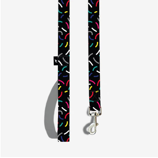 Correa Para Perro Con Cintilla y Costuras Reforzadas En Ambos Extremos. 120 cm. - Negro - tienddy.com