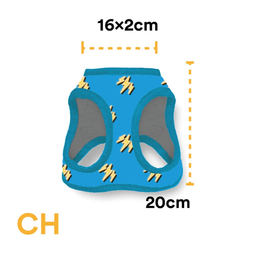 Pechera para Perro con Diseños Divertidos Full Print, color Celeste - Chica - tienddy.com