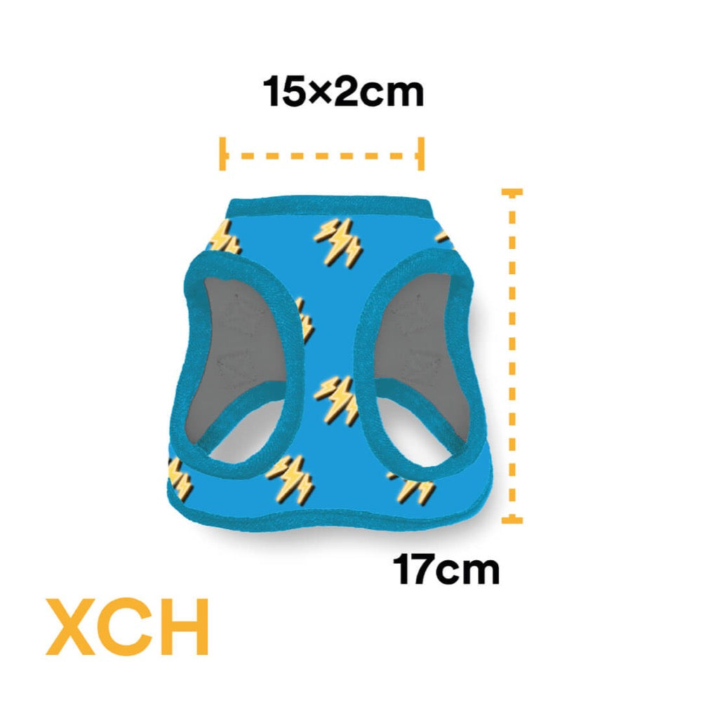 Pechera para Perro con Diseños Divertidos Full Print, color Celeste - Extra Chica - tienddy.com
