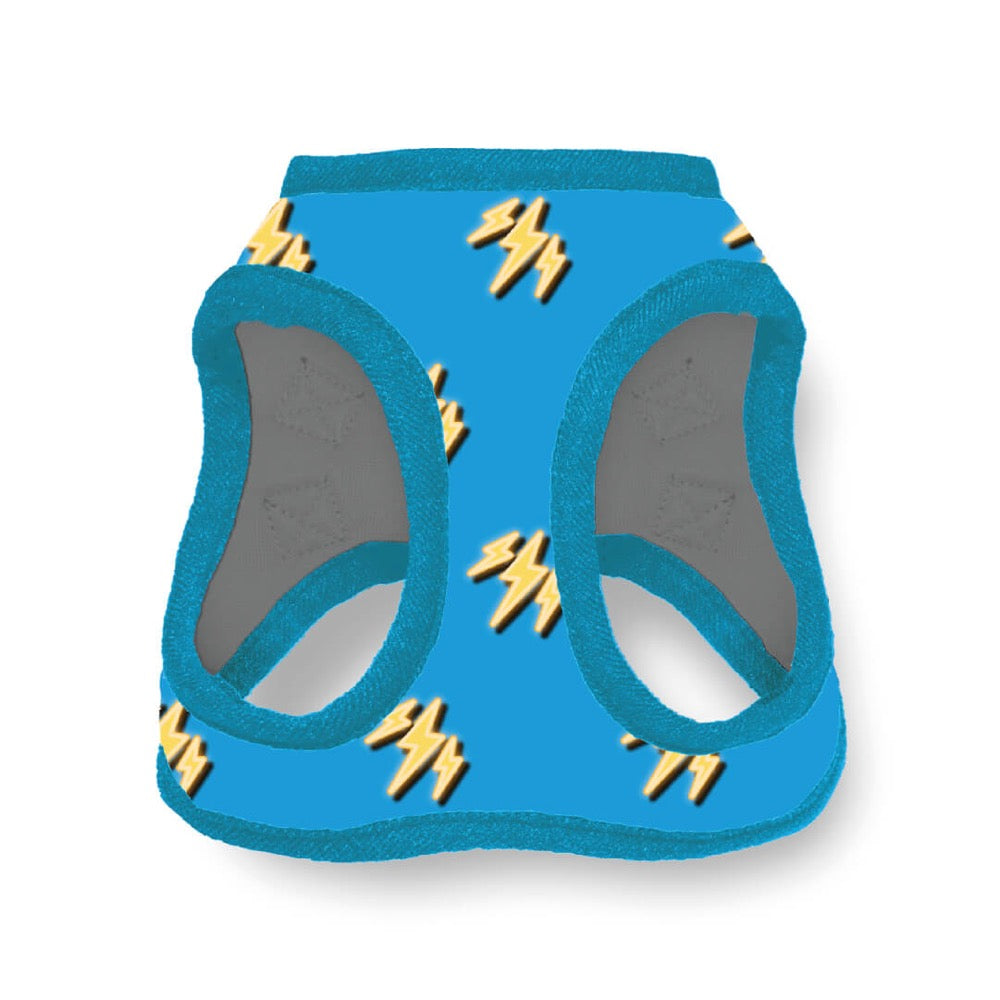 Pechera para Perro con Diseños Divertidos Full Print, color Celeste - Grande - tienddy.com