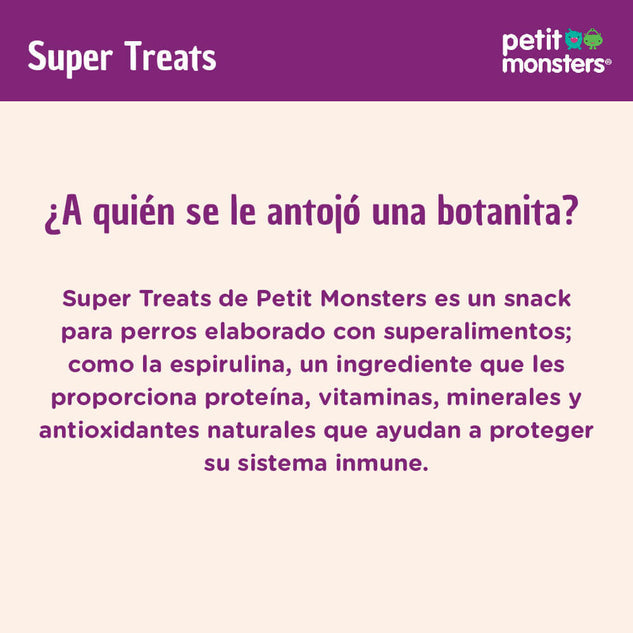 Super Treats Petit Monsters para Perros, 180 g. - tienddy.com