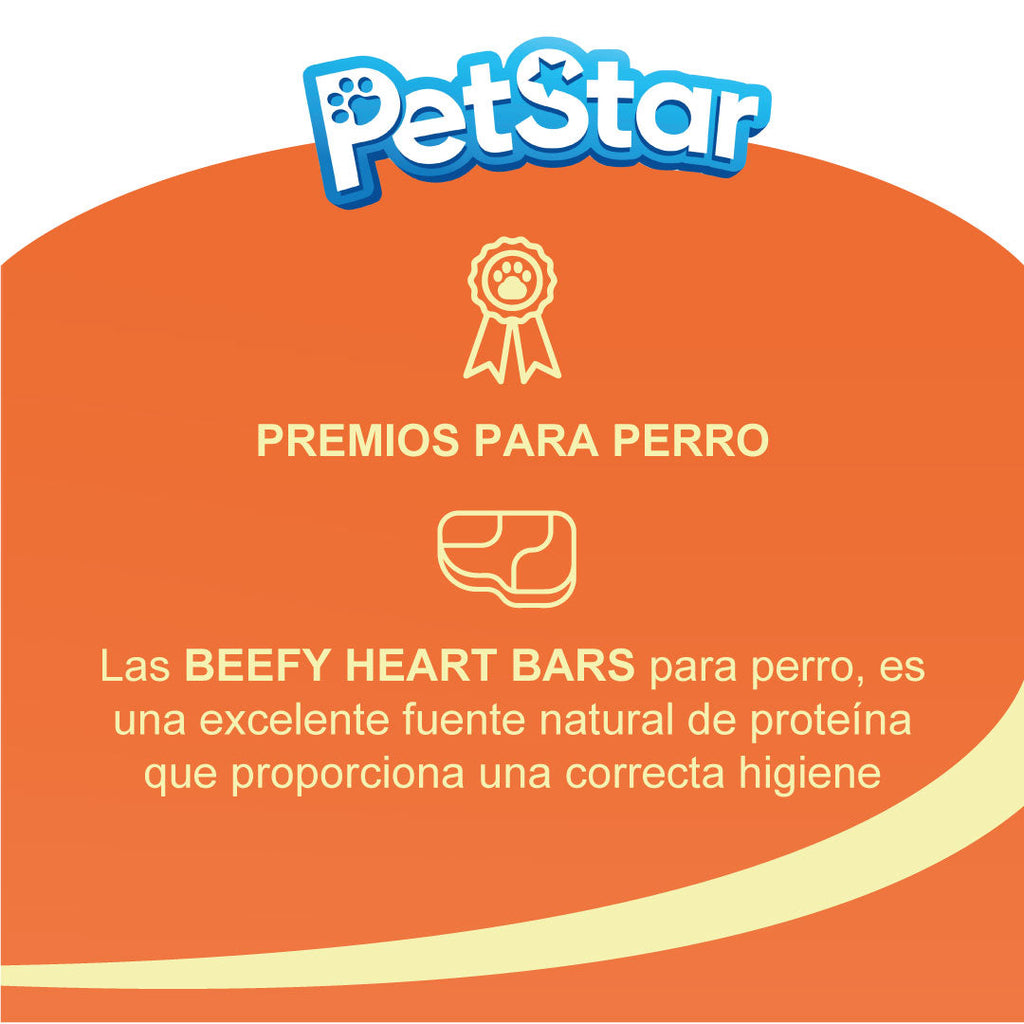 Premios para Perro True Bites, 80 g. - Beefy Heart Bars - tienddy.com