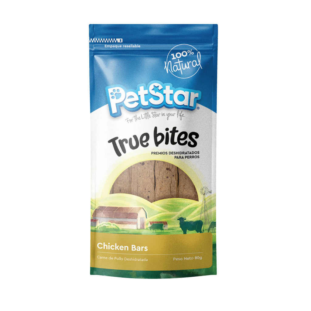 Premios para Perro True Bites, 80 g. - Chicken Bars - tienddy.com