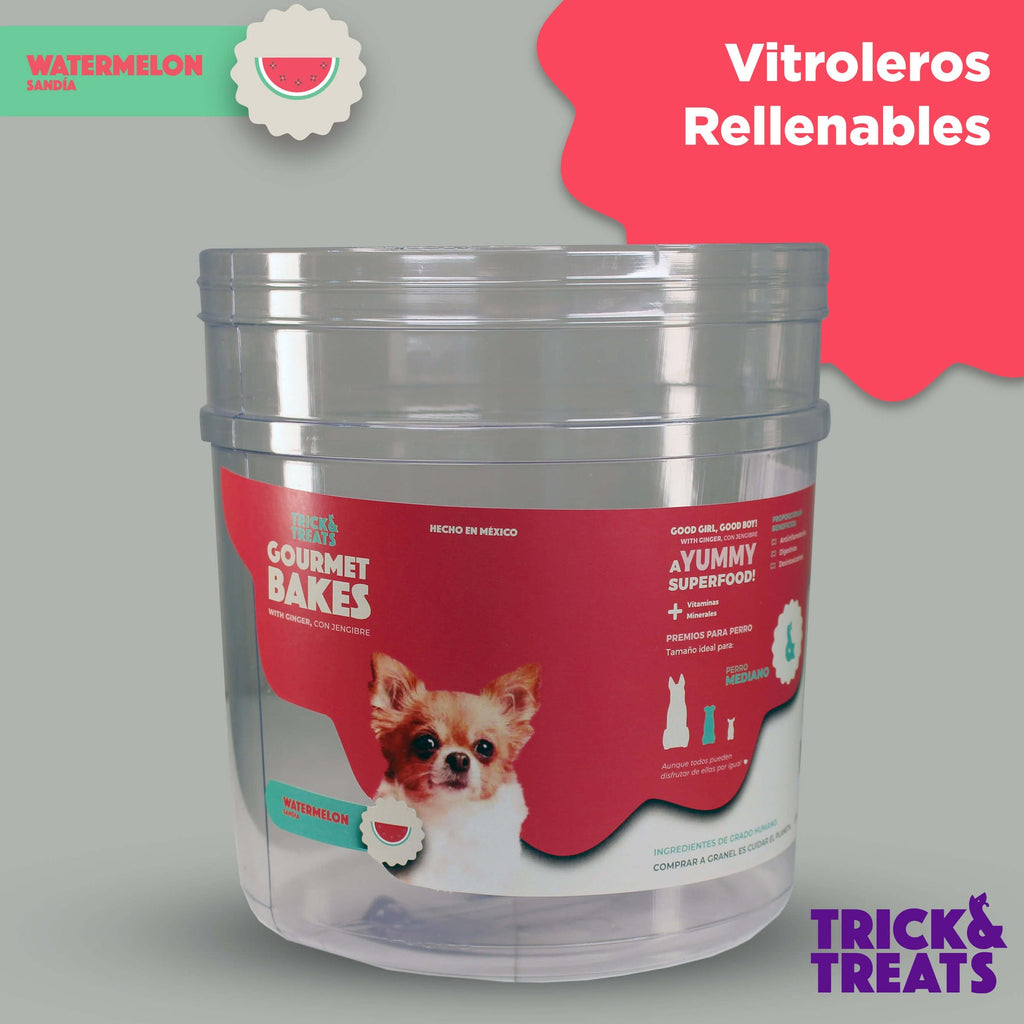 Bote para Galletas Trick & Treats, (No incluye galletas) - Sandia - tienddy.com