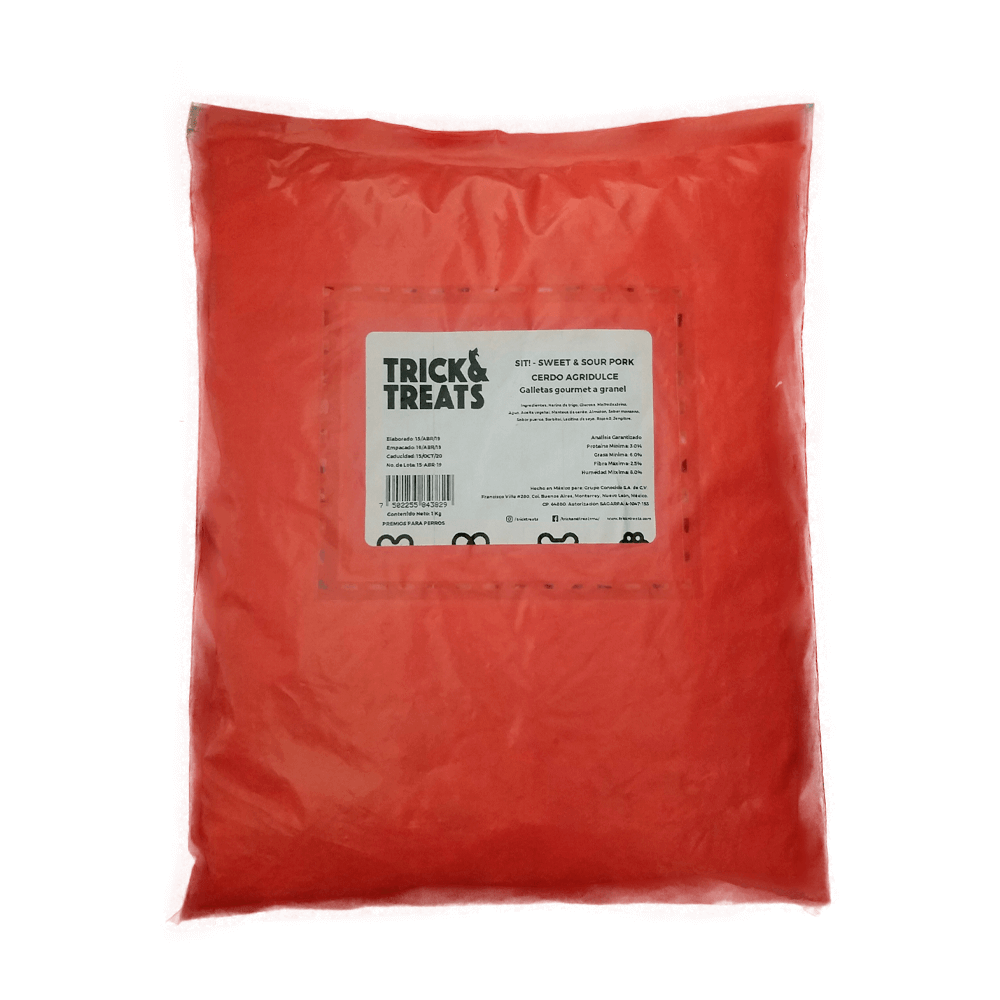 Galleta Gourmet para Perros Trick & Treats, 1 Kg. - Cerdito Agridulce - tienddy.com