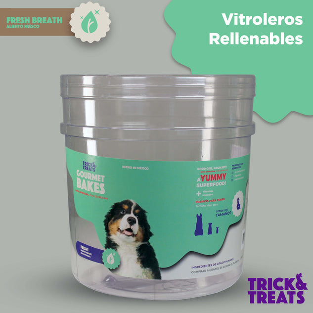 Galleta Gourmet Para Perros Trick & Treats, 1 Kg. - Fresh! Aliento Fresco - tienddy.com