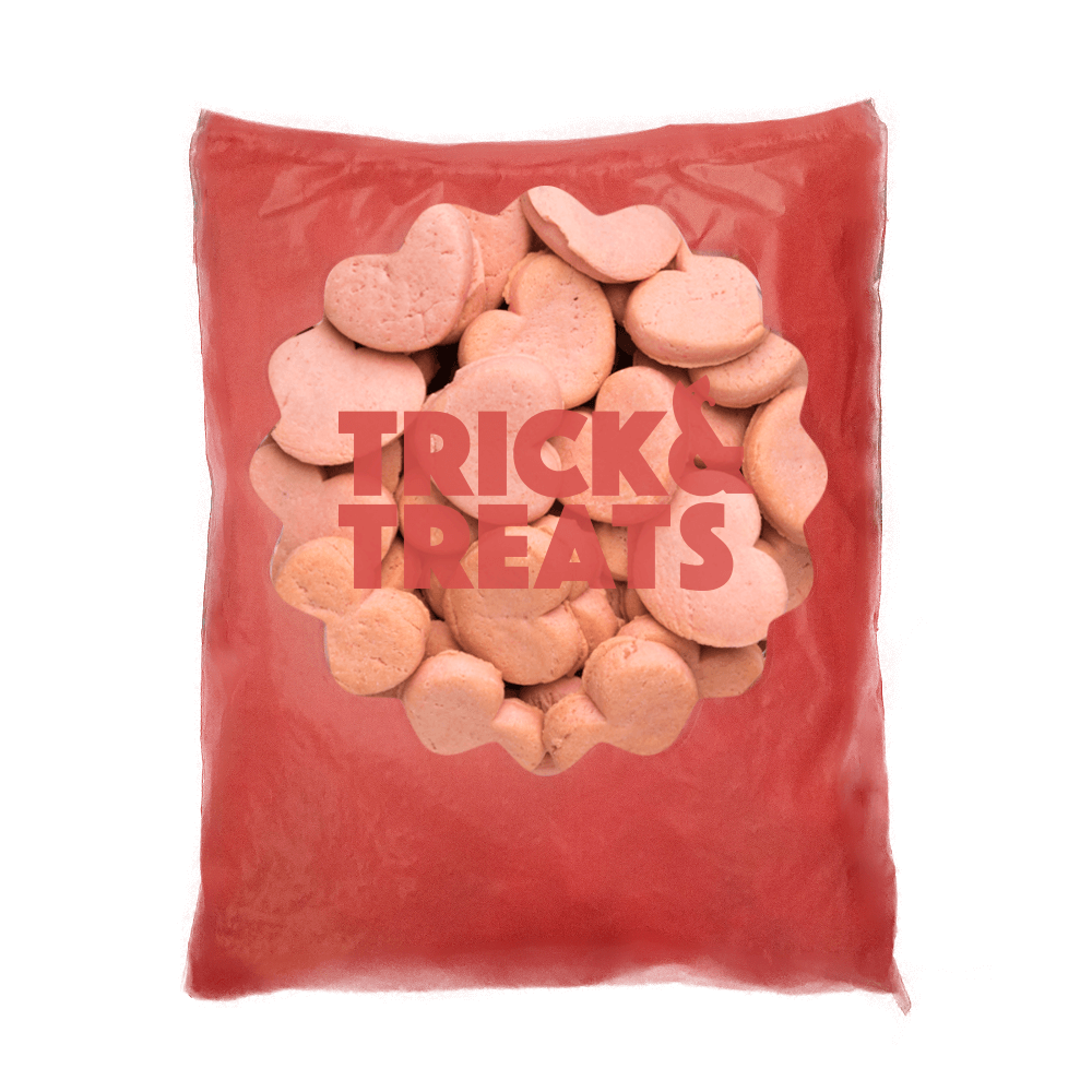 Galleta Gourmet Para Perros Trick & Treats, 1 Kg. - Pay de Fresa - tienddy.com