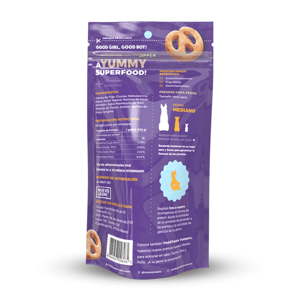 Gourmet Bakes para Perro de Trick & Treats, 150 g. - Dulce de Leche - tienddy.com