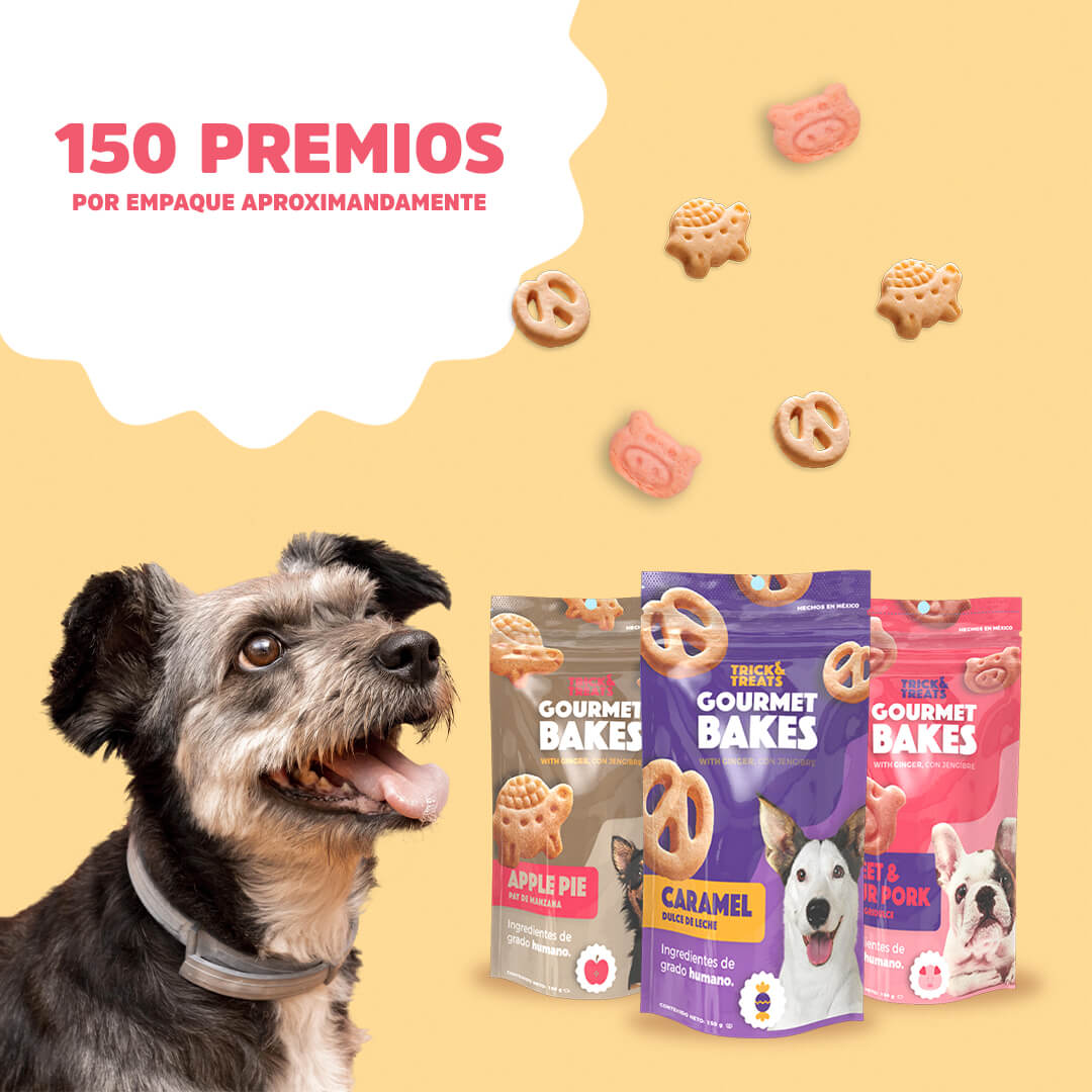 Gourmet Bakes para Perro de Trick & Treats, 150 g. - Dulce de Leche - tienddy.com