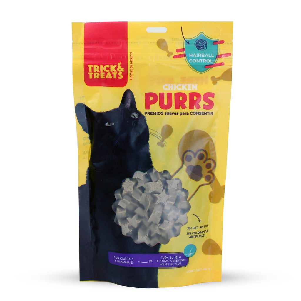 Purrs premios para gato, Tricks & Treats, 80 g. - Pollo - tienddy.com