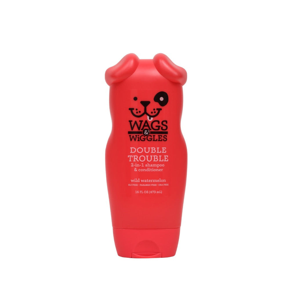 Shampoo y Acondicionador 2 en 1 para perro Wags & Wiggles, Aroma Sandía Fresca, 473 ml. - tienddy.com