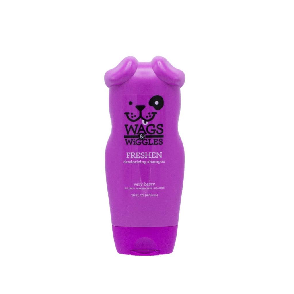 Shampoo Desodorante para perro Wags & Wiggles, Aroma Fresco, 473 ml. - tienddy.com