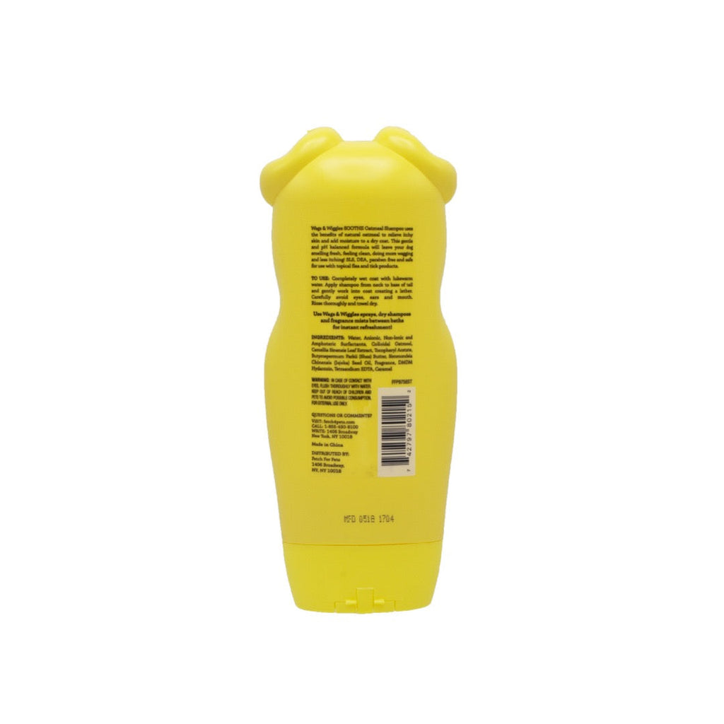 Shampoo para perro Wags & Wiggles, para piel irritada y pelaje seco, Avena Natural, 473 ml. - tienddy.com