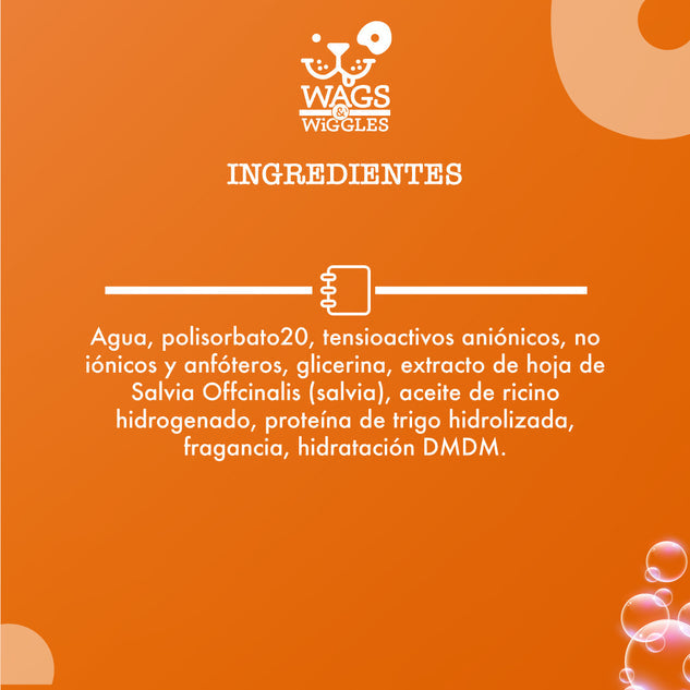 Shampoo seco en spray Wags & Wiggles, Aroma Frutado, 355 ml. - Para Perros - tienddy.com