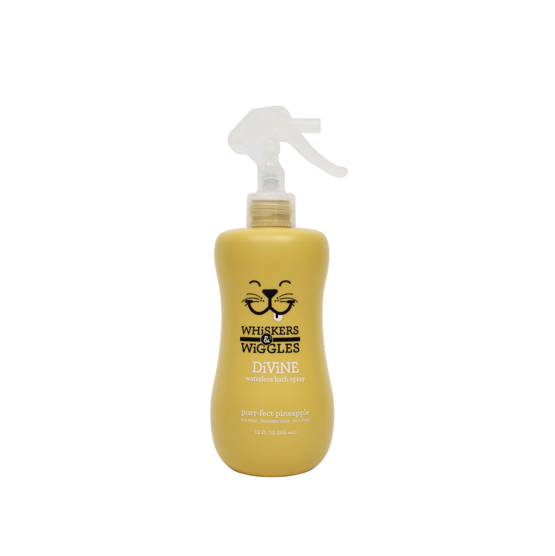 Shampoo seco en spray Wags & Wiggles, Aroma Piña, 355 ml. - Para Gatos - tienddy.com