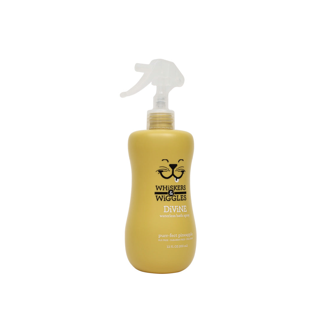 Shampoo seco en spray Wags & Wiggles, Aroma Piña, 355 ml. - Para Gatos - tienddy.com