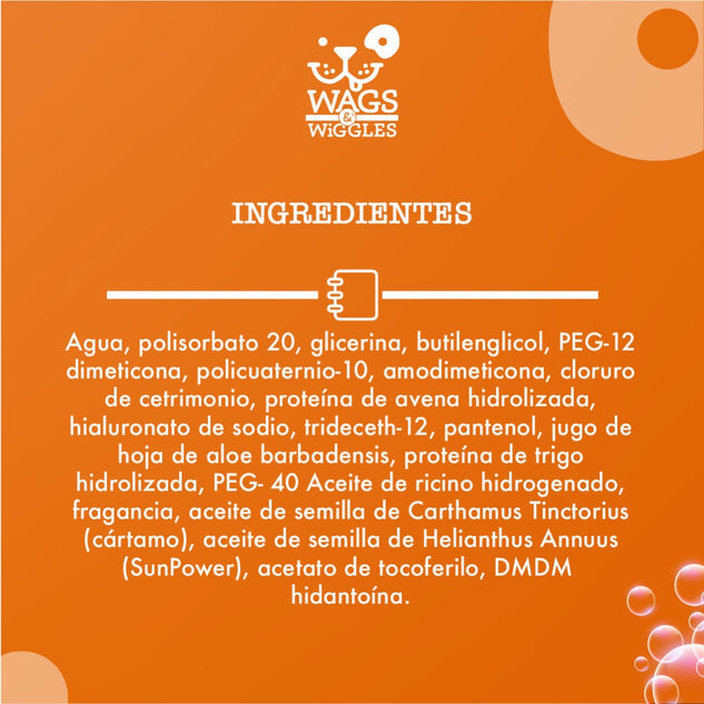 Spray suavizante Desenredante para Perro Wags & Wiggles, 355 ml. - tienddy.com