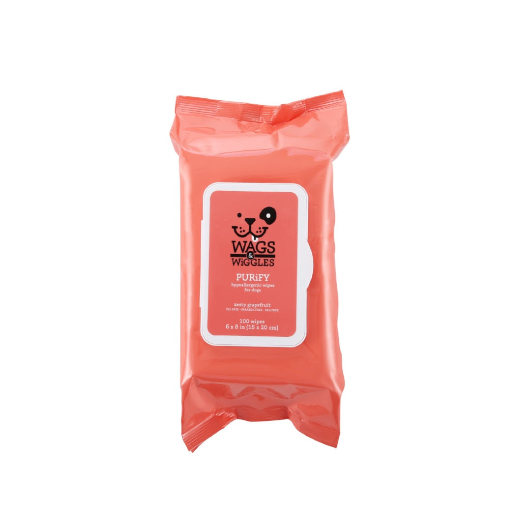 Toallitas Hipoalergénicas para Perro Whiskers & Wiggles - 100 pzs - tienddy.com
