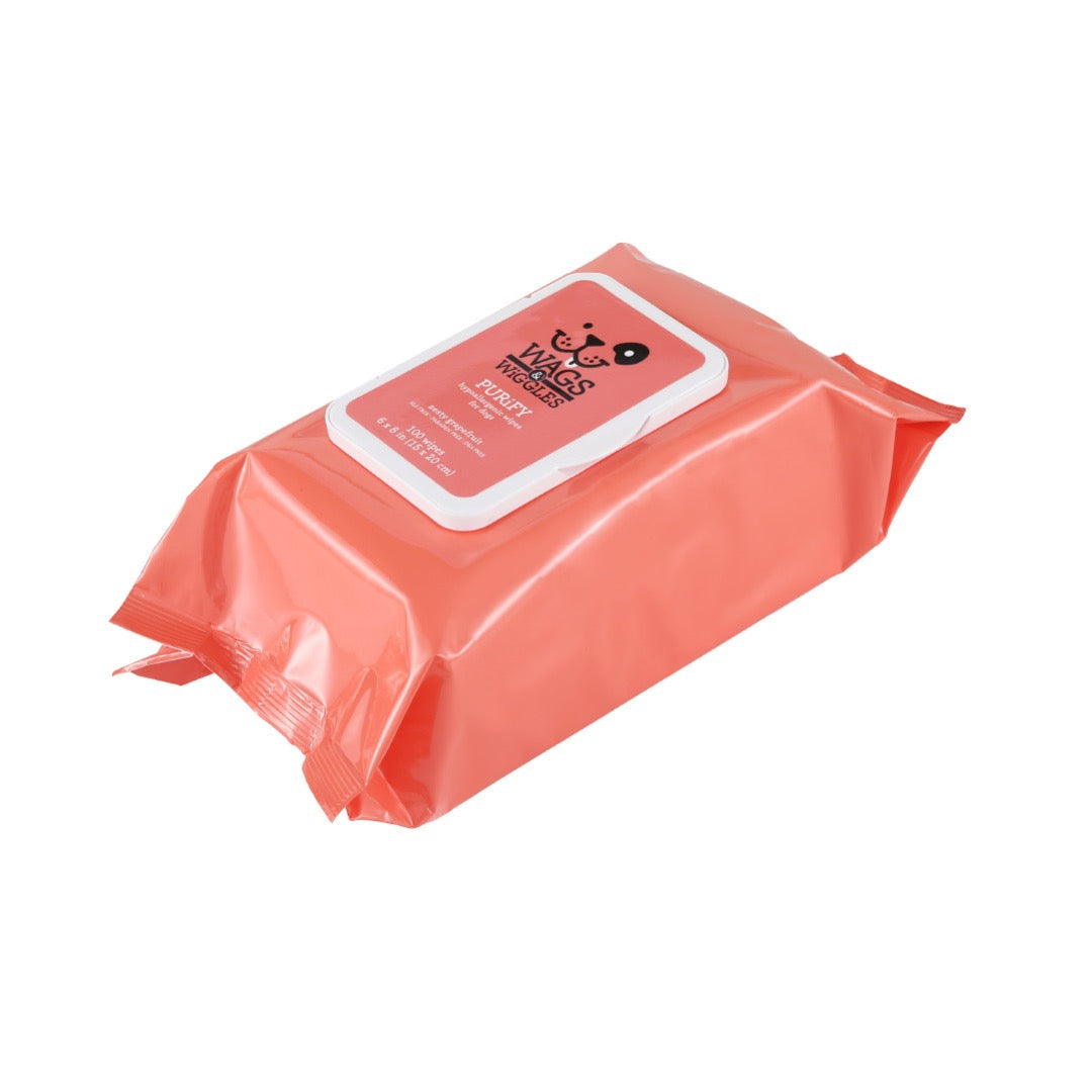 Toallitas Hipoalergénicas para Perro Whiskers & Wiggles - 100 pzs - tienddy.com
